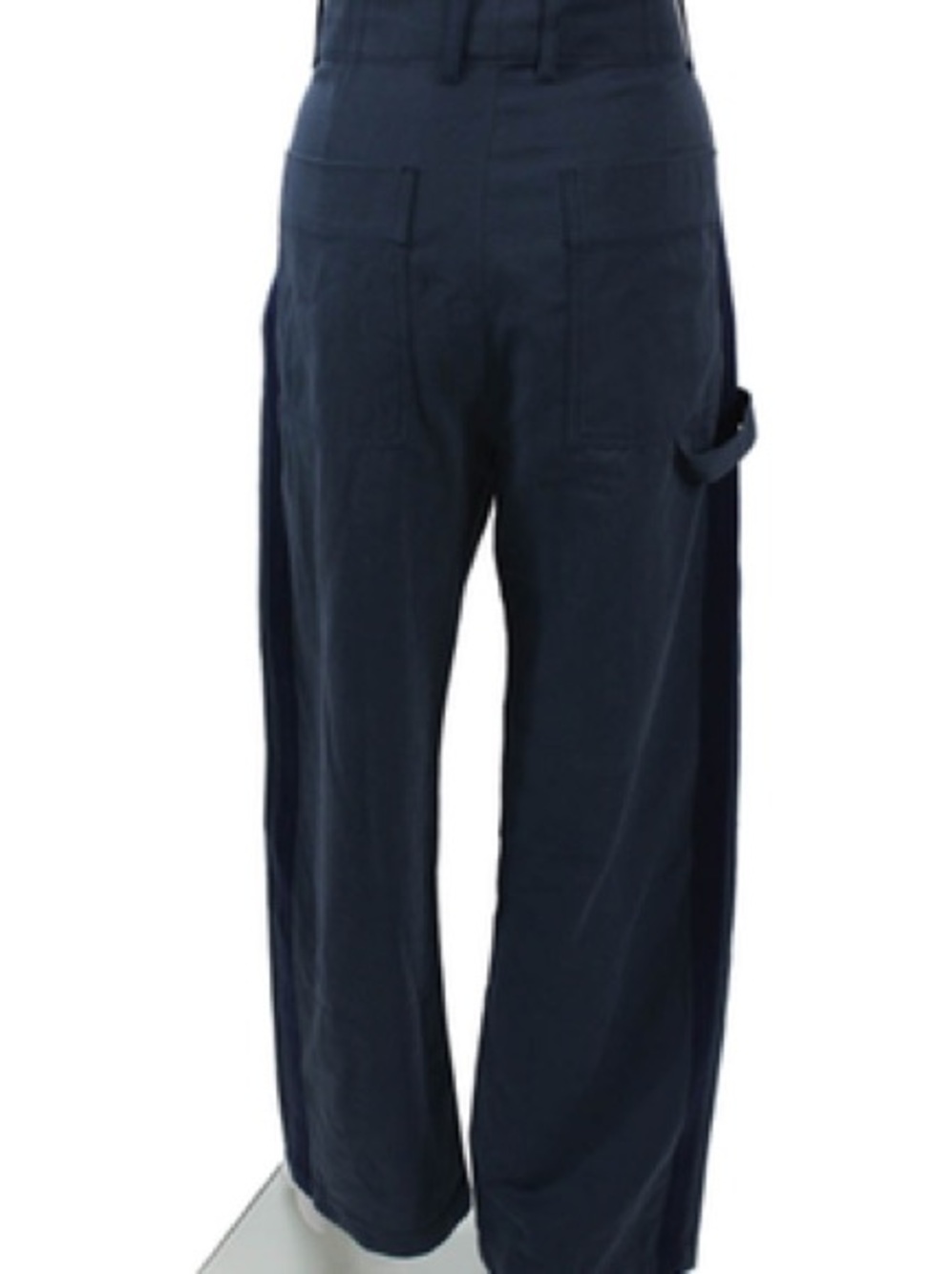 Zara Blue Wide Leg Side Stripe Carpenter Trousers Pants XL
